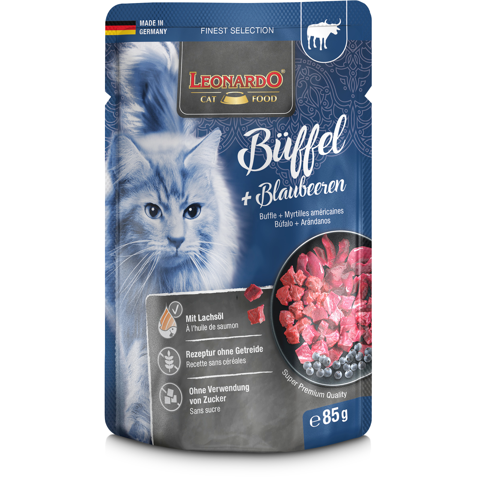 LEONARDO WATER BUFFALO & BLUEBERRIES PNG